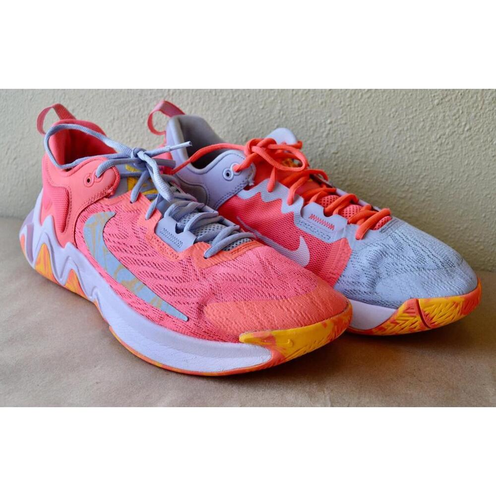 Size 11.5 - Nike Giannis Immortality 2 Oxygen Purple Hot Punch Excellent